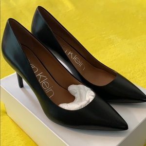 Black pumps — 3 inch heels w rubber sole